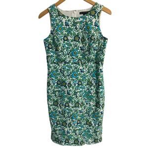Brooks Brothers 346 sheath dress women’s 6 floral cotton preppy coastal office